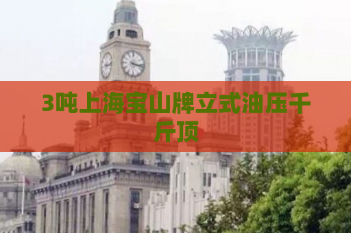 3吨上海宝山牌立式油压千斤顶