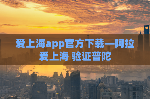 爱上海app官方下载—阿拉爱上海 验证普陀