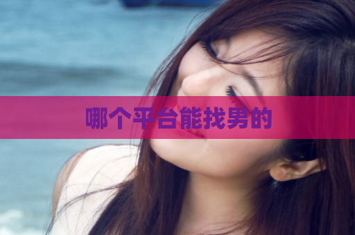 哪个平台能找男的